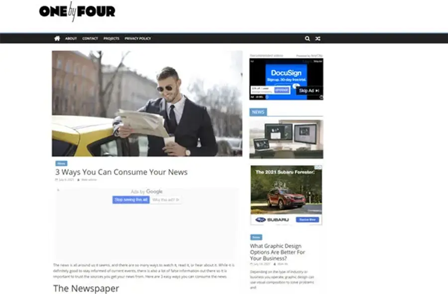 one-by-four